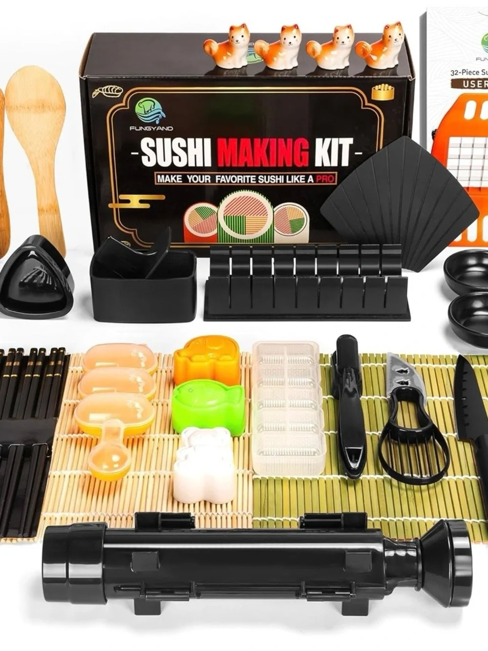 Sushi Making Kit - Black and Gold